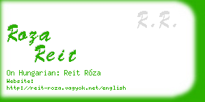 roza reit business card