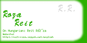 roza reit business card